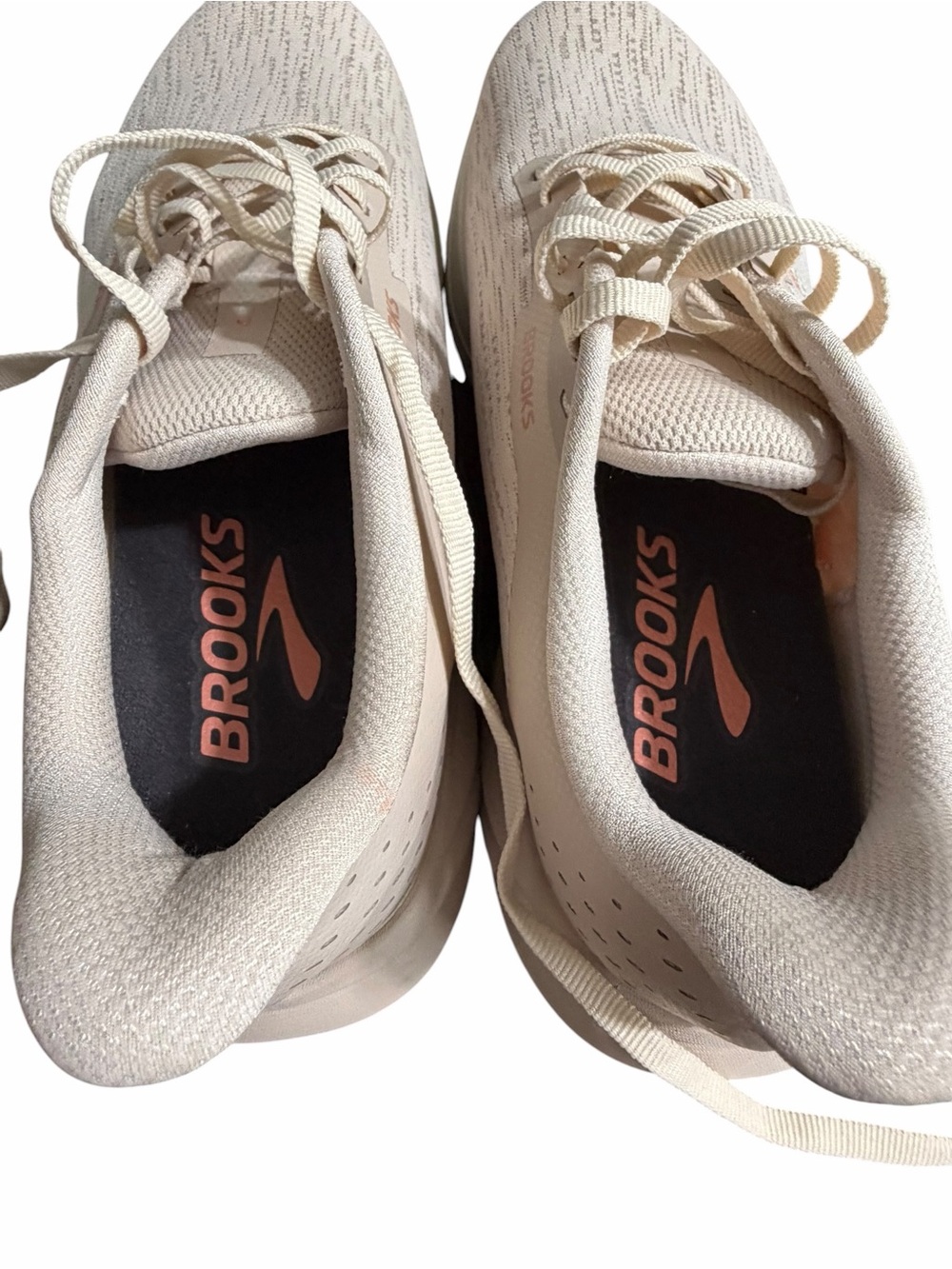 Brooks Women's Pale Blush Running Shoe with Coral Detail - Picture 6 of 8